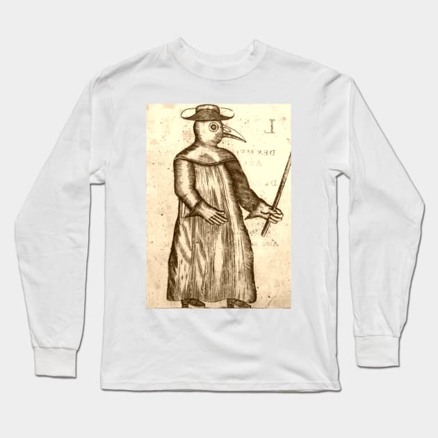 Plague Doctor Long Sleeve T-Shirt by bluespecsstudio